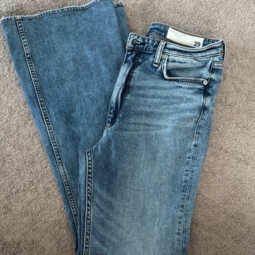 Rag & Bone Casey High-Rise Flare